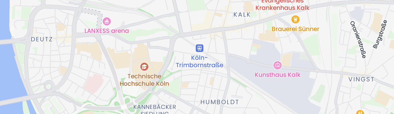 Karte mit dem ungefähren Standort