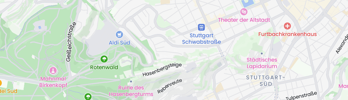 Karte mit dem ungefähren Standort