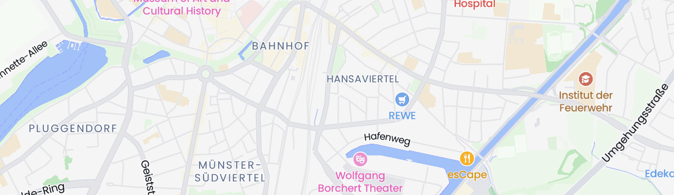 Karte mit dem ungefähren Standort