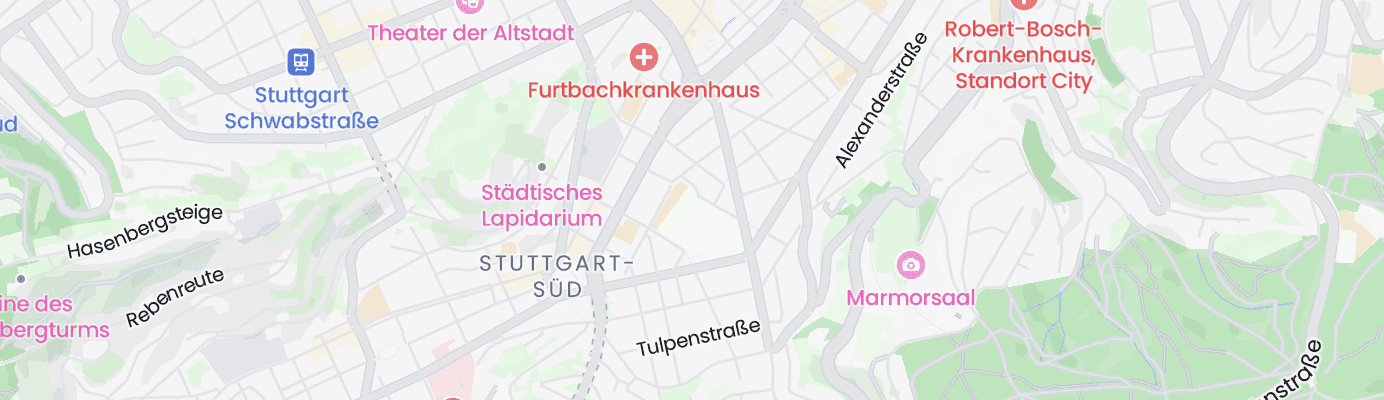 Karte mit dem ungefähren Standort