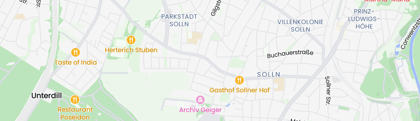 Karte mit dem ungefähren Standort