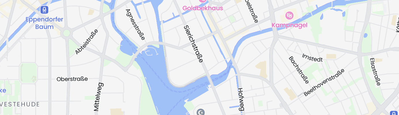 Karte mit dem ungefähren Standort