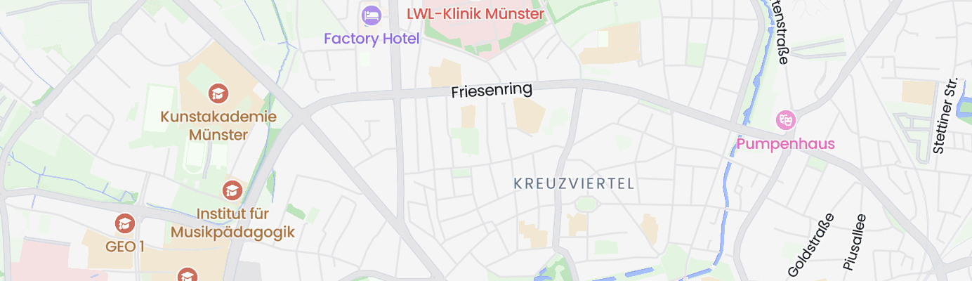 Karte mit dem ungefähren Standort