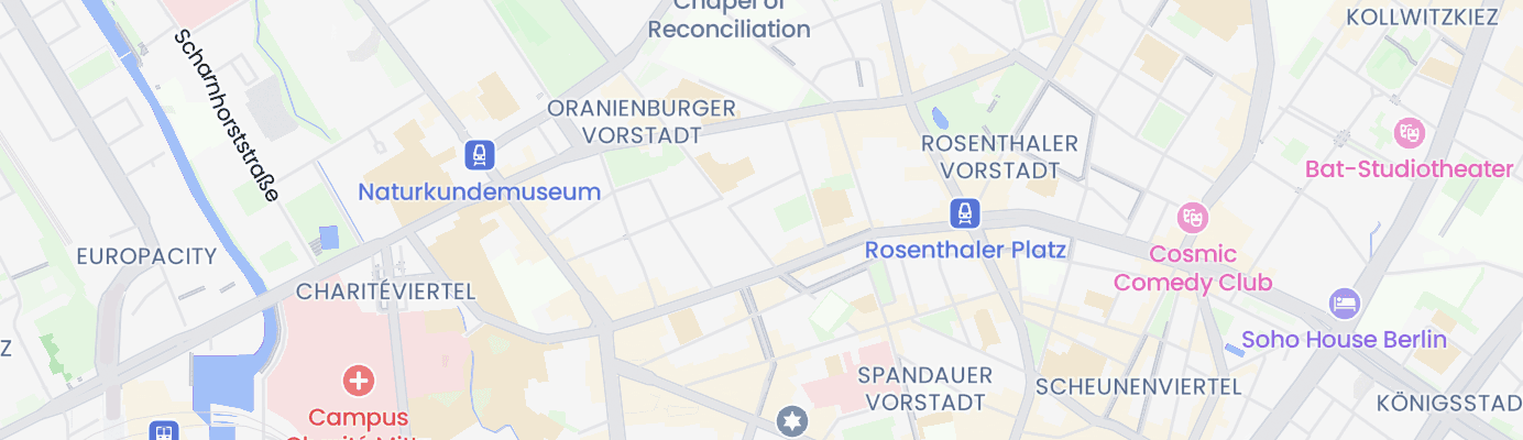 Karte mit dem ungefähren Standort