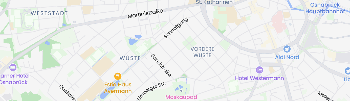 Karte mit dem ungefähren Standort