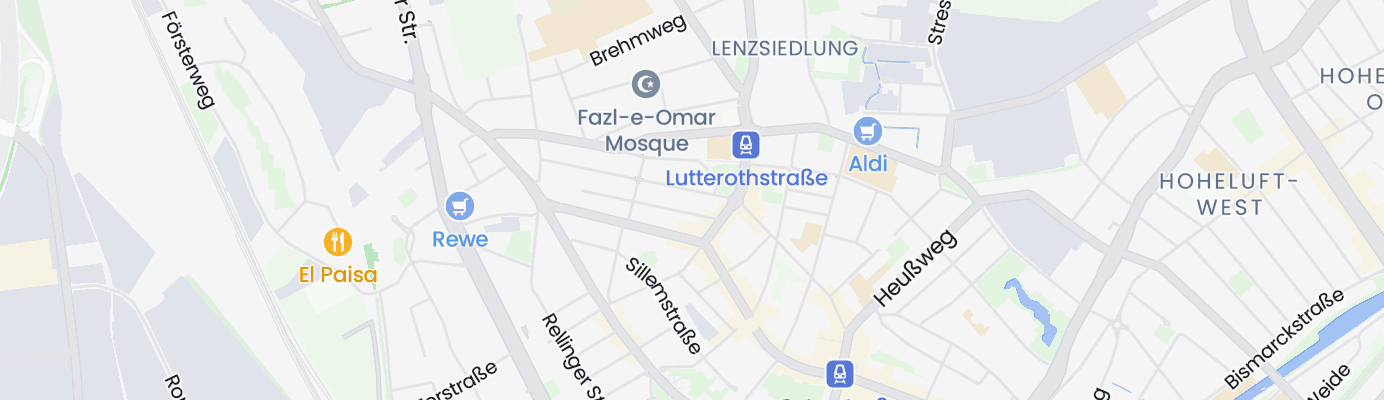 Karte mit dem ungefähren Standort