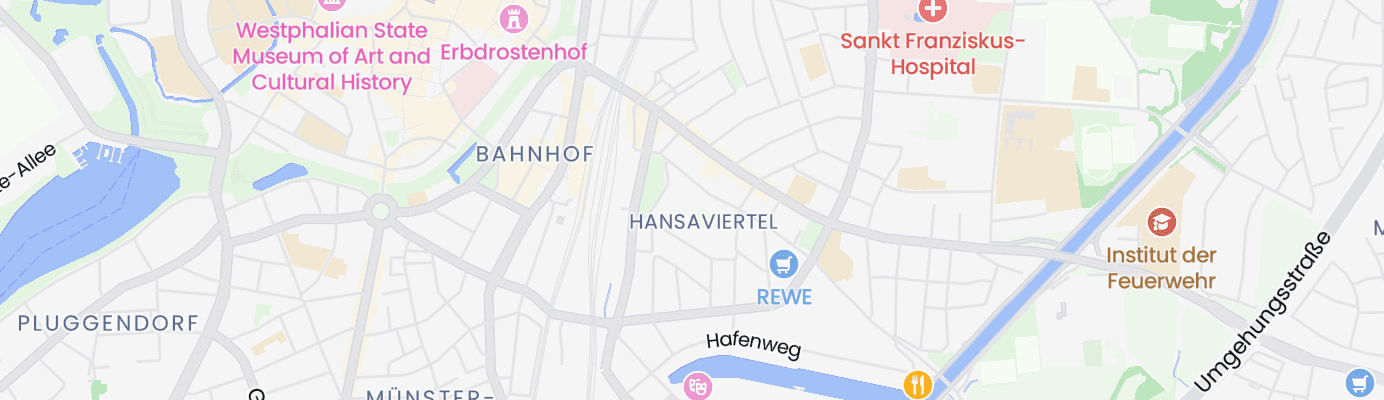 Karte mit dem ungefähren Standort