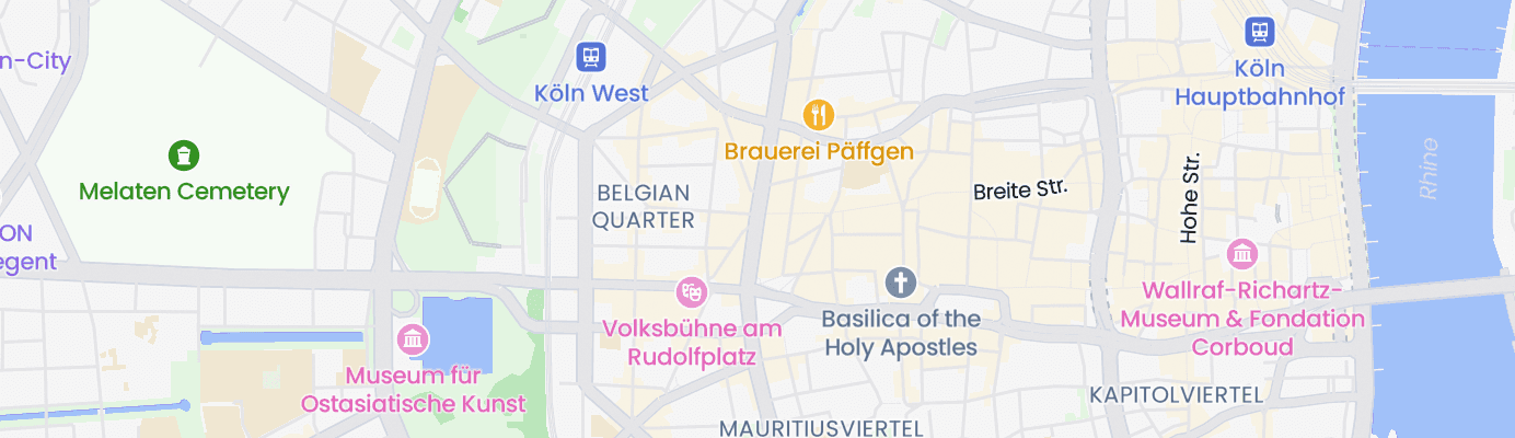Karte mit dem ungefähren Standort