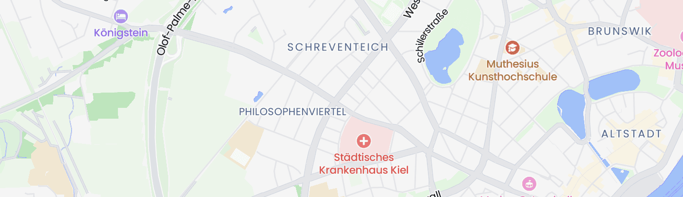 Karte mit dem ungefähren Standort