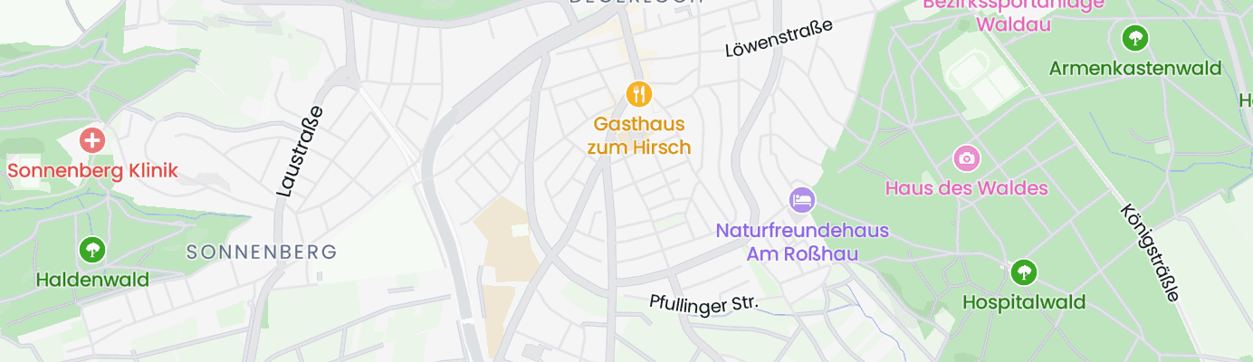 Karte mit dem ungefähren Standort
