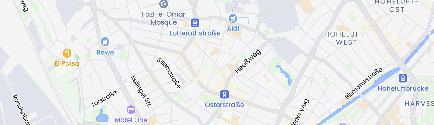 Karte mit dem ungefähren Standort