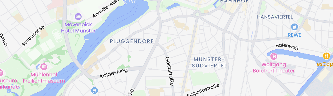 Karte mit dem ungefähren Standort