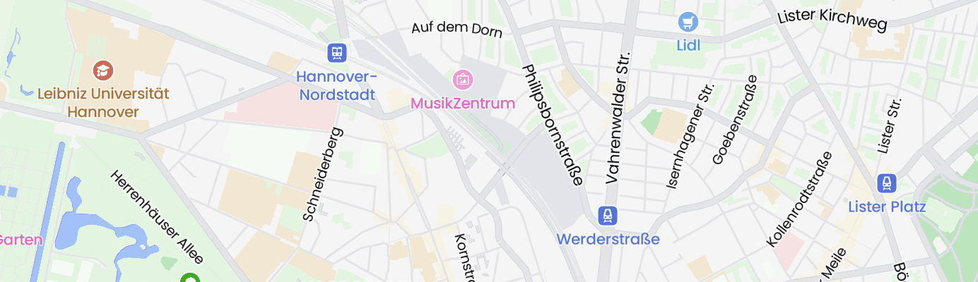Karte mit dem ungefähren Standort
