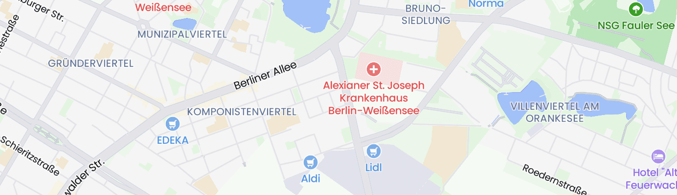 Karte mit dem ungefähren Standort