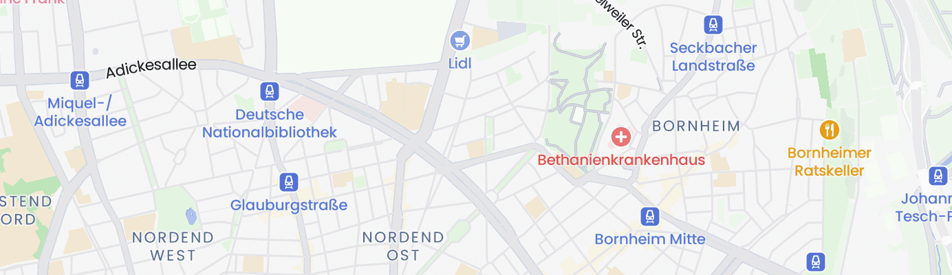 Karte mit dem ungefähren Standort