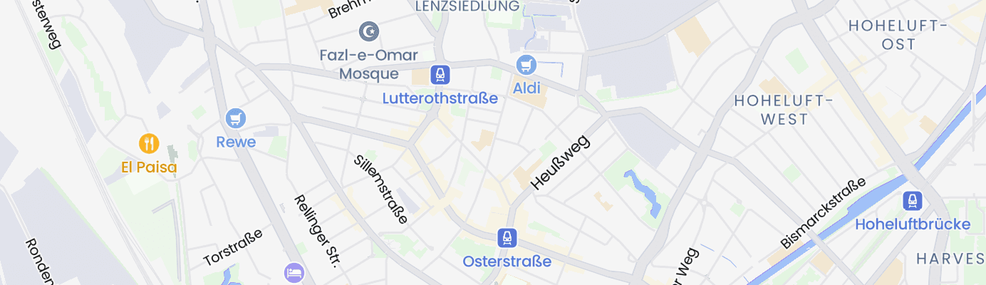 Karte mit dem ungefähren Standort