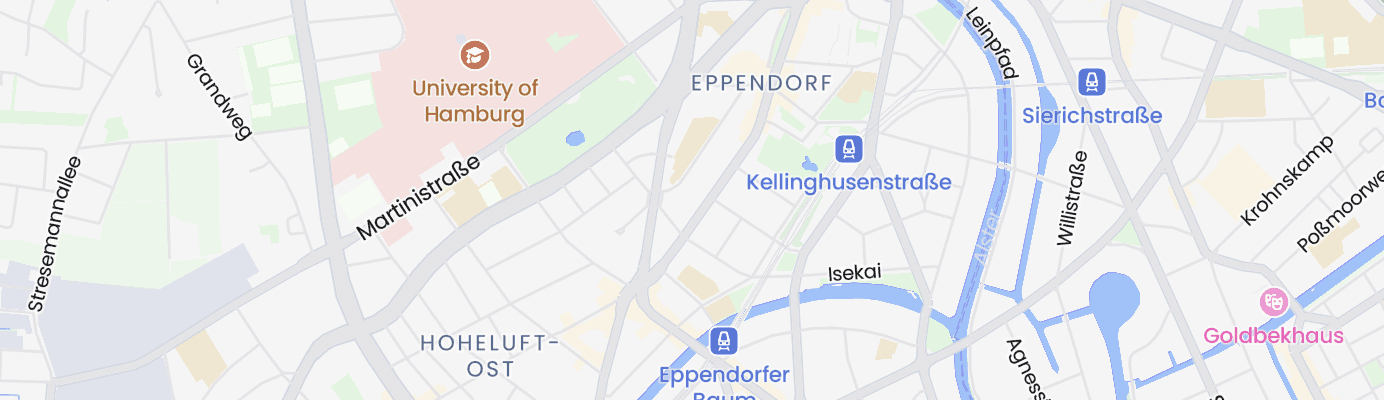 Karte mit dem ungefähren Standort