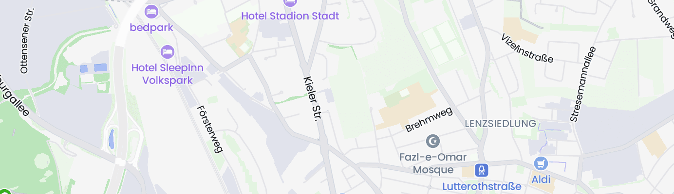 Karte mit dem ungefähren Standort