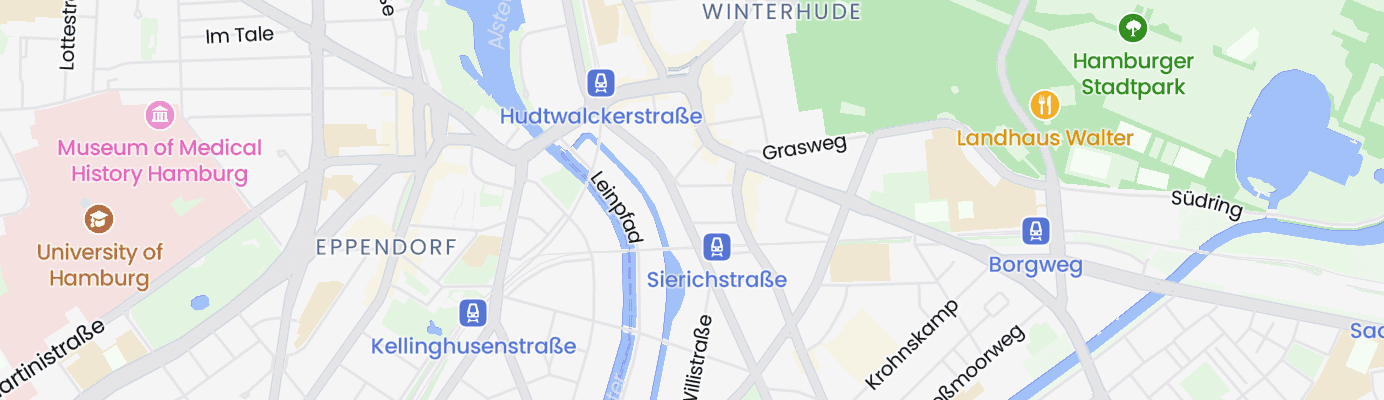 Karte mit dem ungefähren Standort