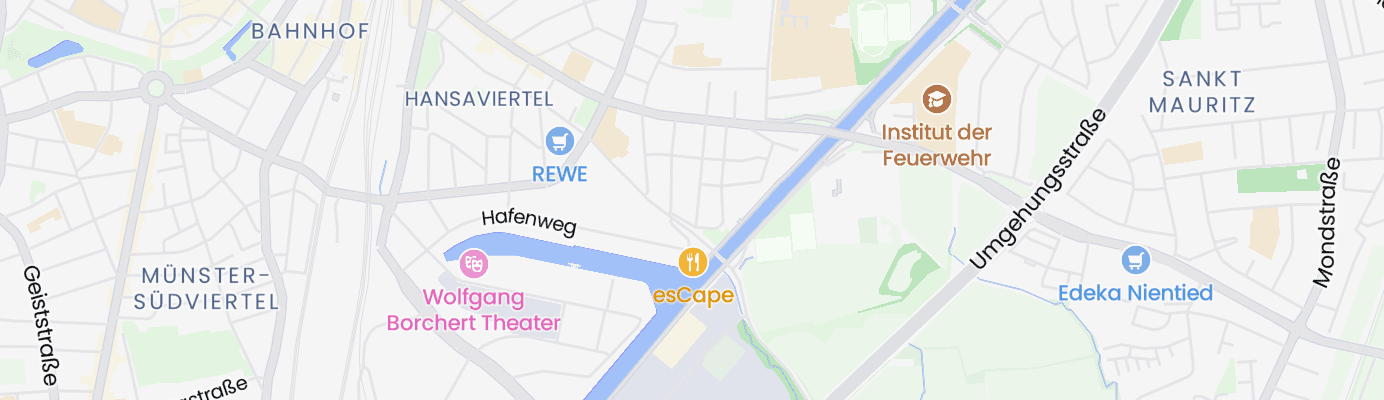 Karte mit dem ungefähren Standort