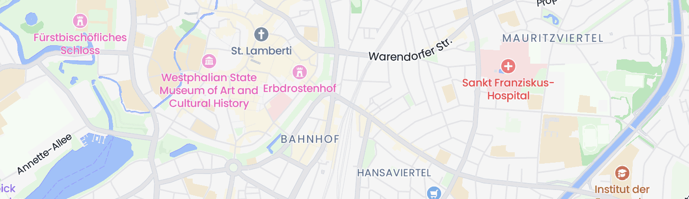 Karte mit dem ungefähren Standort