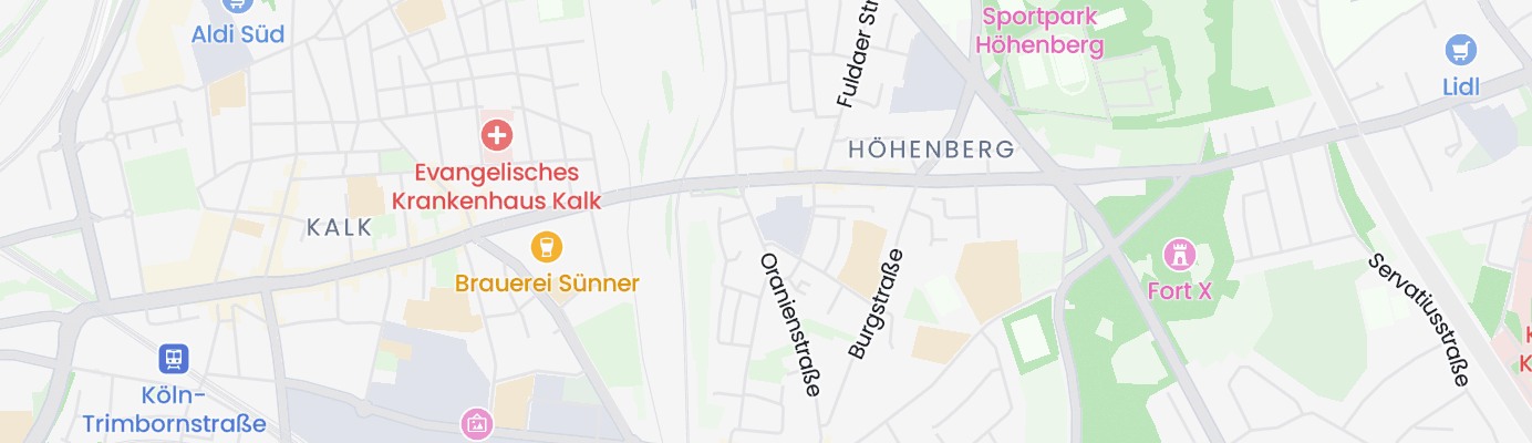 Karte mit dem ungefähren Standort