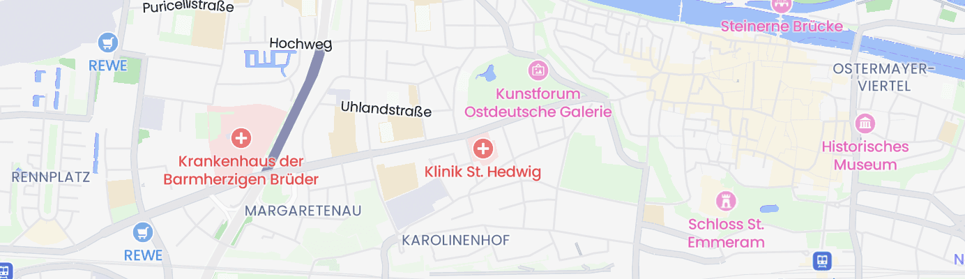 Karte mit dem ungefähren Standort