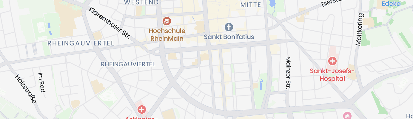 Karte mit dem ungefähren Standort