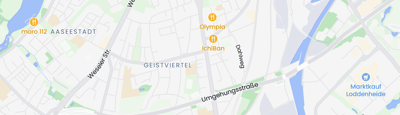 Karte mit dem ungefähren Standort