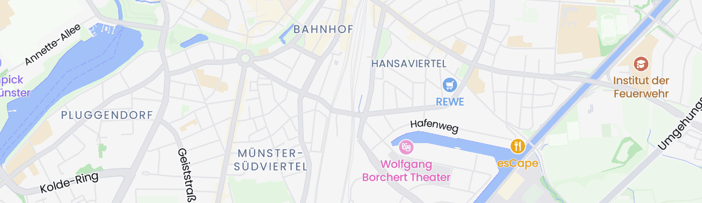 Karte mit dem ungefähren Standort