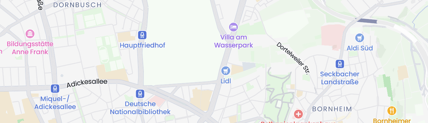 Karte mit dem ungefähren Standort