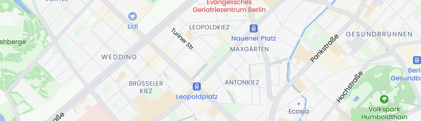 Karte mit dem ungefähren Standort