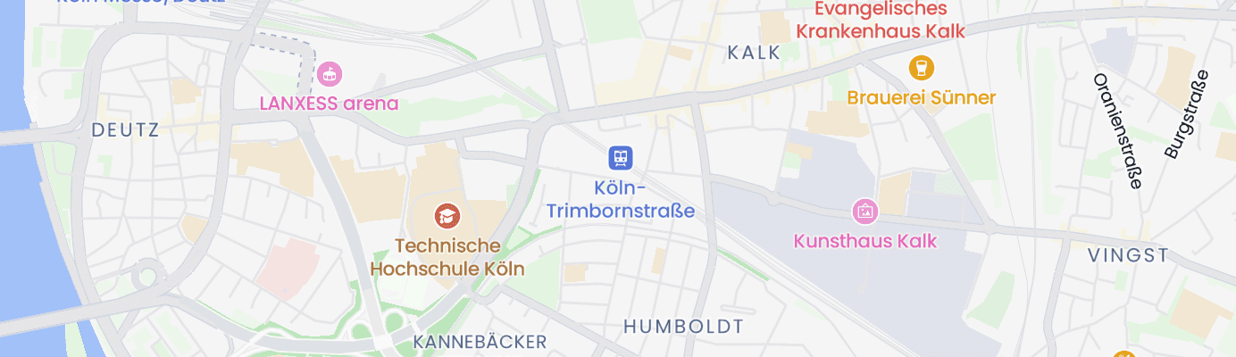 Karte mit dem ungefähren Standort