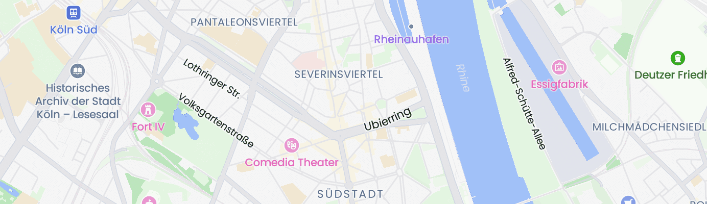Karte mit dem ungefähren Standort