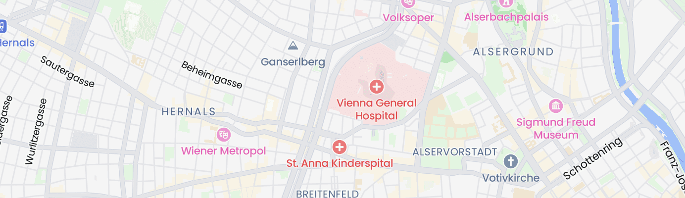 Karte mit dem ungefähren Standort