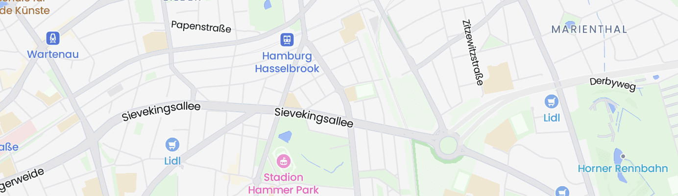 Karte mit dem ungefähren Standort