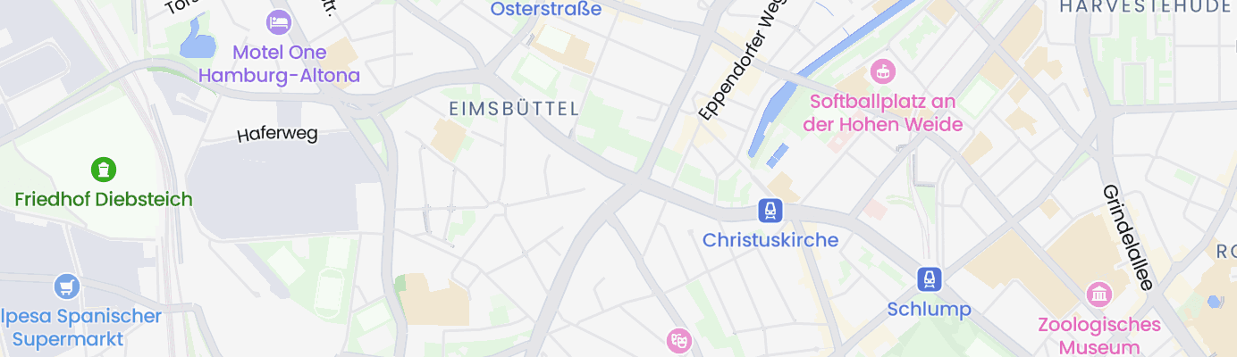 Karte mit dem ungefähren Standort