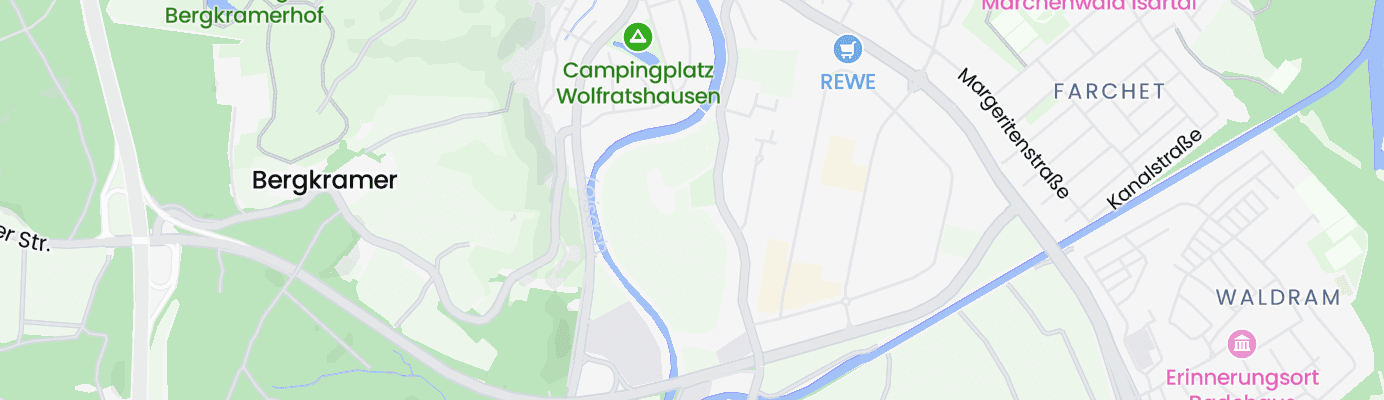 Karte mit dem ungefähren Standort