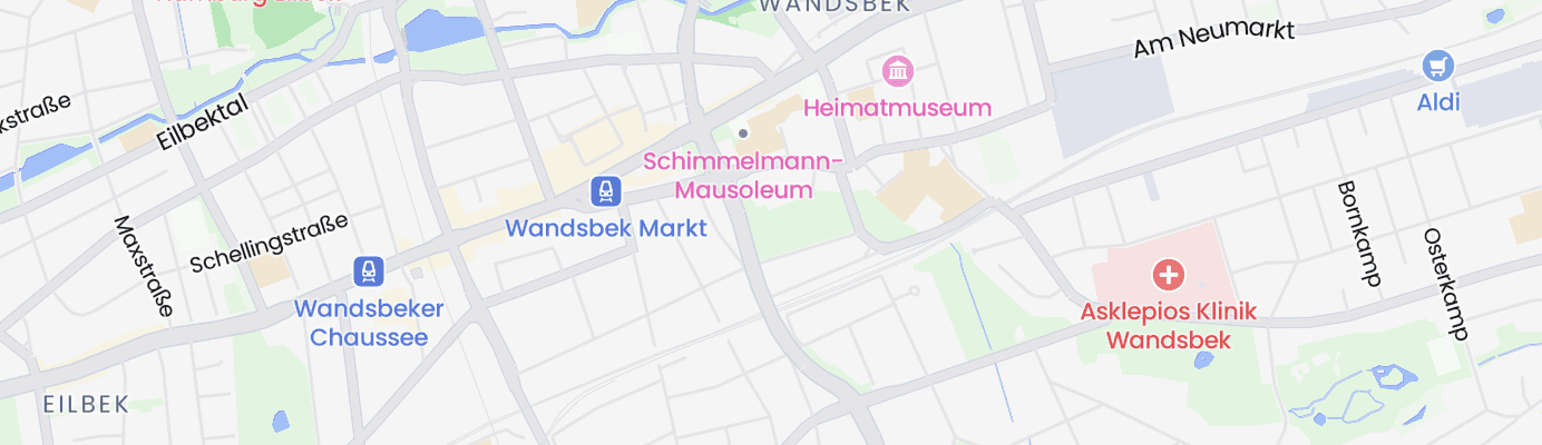 Karte mit dem ungefähren Standort